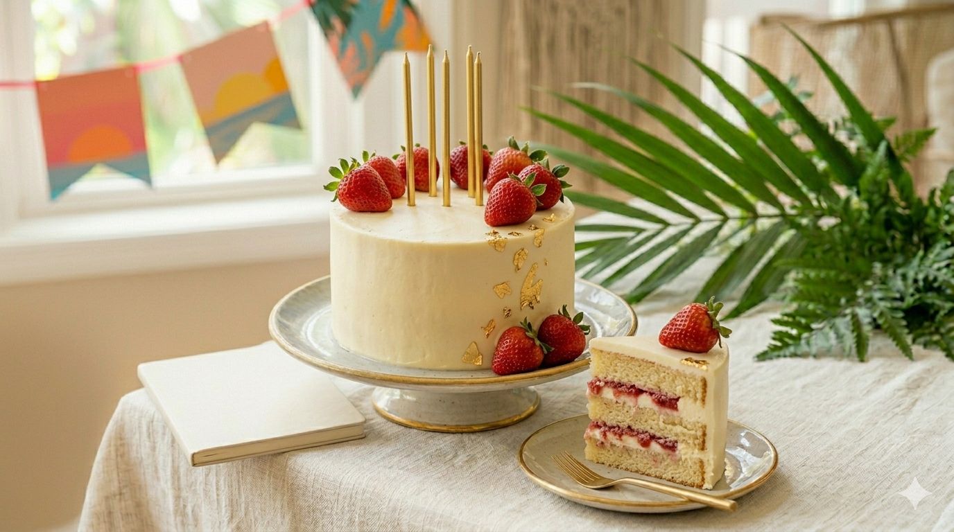 The Champagne Strawberry Grand Cake